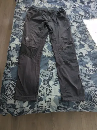 Pantalones Escalada Ternua Talla S Gris
