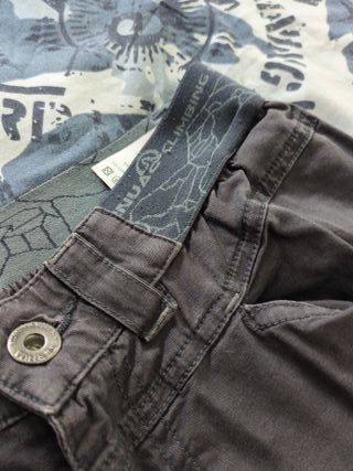 Pantalones Escalada Ternua Talla S Gris
