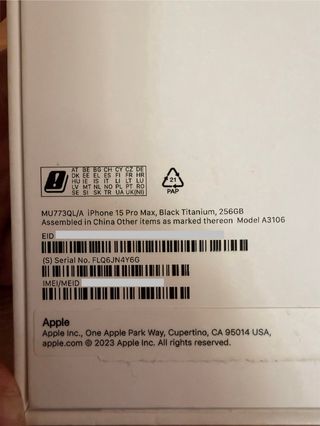 iPhone 15 Pro Max 256 GB Negro