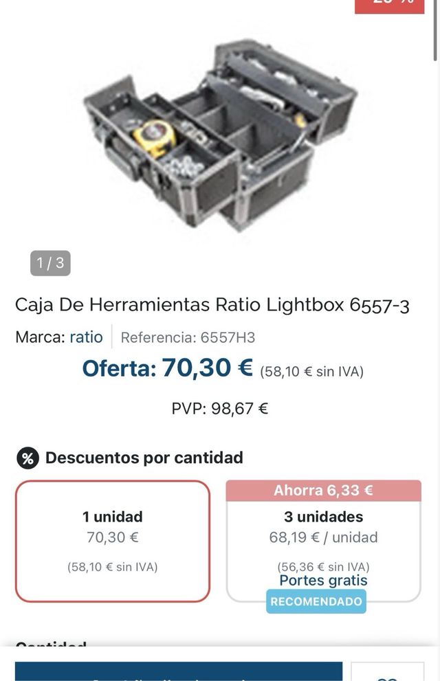 Maletín portaherramientas Ratio caja herramientas