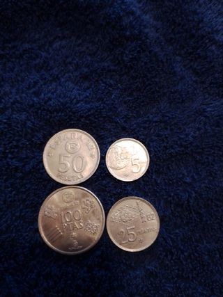 Lote 10 monedas de  pesetas