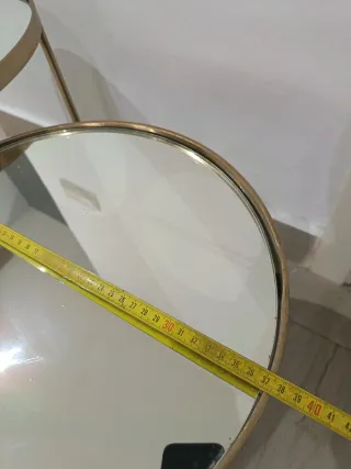 2 Mesitas Auxiliares Zara Home Cristal y Metal