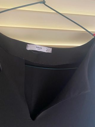 Vestido Mango Negro Manga Larga