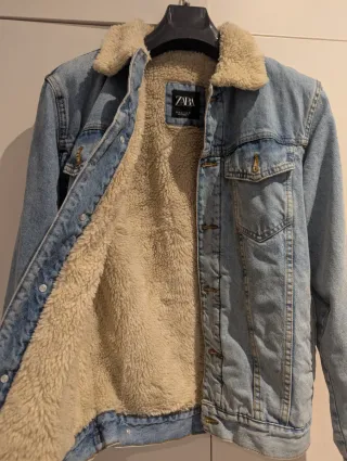 Chaqueta vaquera Zara borreguillo hombre