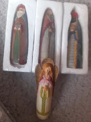 Figuras Reyes Magos y Ángel