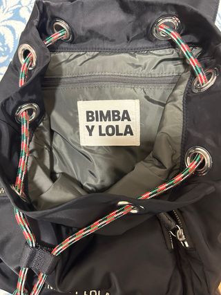 MOCHILA BIMBA Y LOLA ORIGINAL NUEVA COLOR NEGRO 
