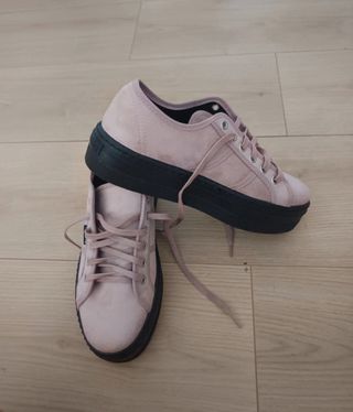 Zapatillas Victoria plataforma rosas
