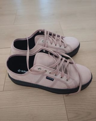 Zapatillas Victoria plataforma rosas