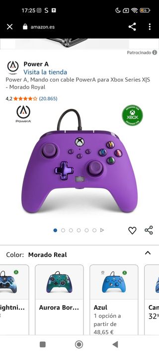 Mando morado Xbox