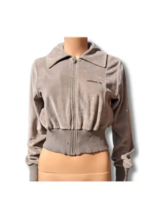 Chaqueta Adidas Terciopelo Vintage 90s Beige