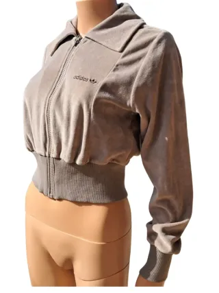 Chaqueta Adidas Terciopelo Vintage 90s Beige