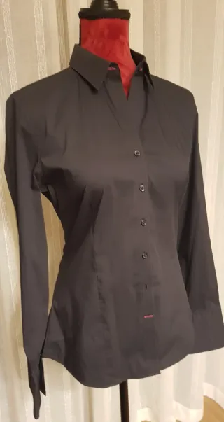 Camisa Vincenzo Boretti Negra Mujer