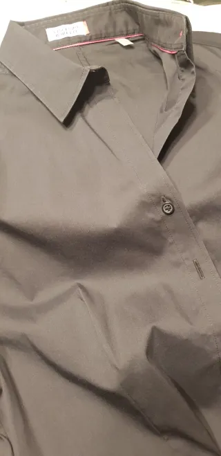 Camisa Vincenzo Boretti Negra Mujer
