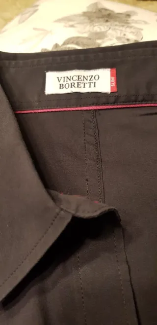 Camisa Vincenzo Boretti Negra Mujer
