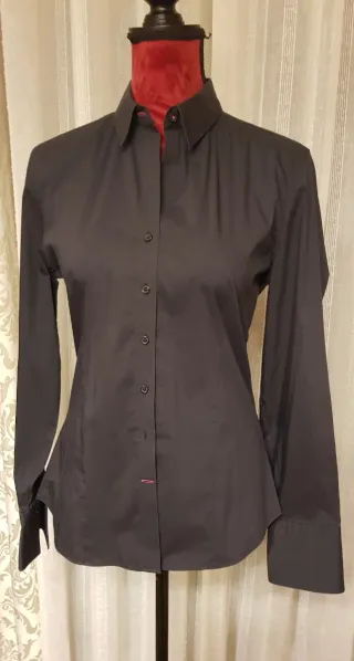 Camisa Vincenzo Boretti Negra Mujer