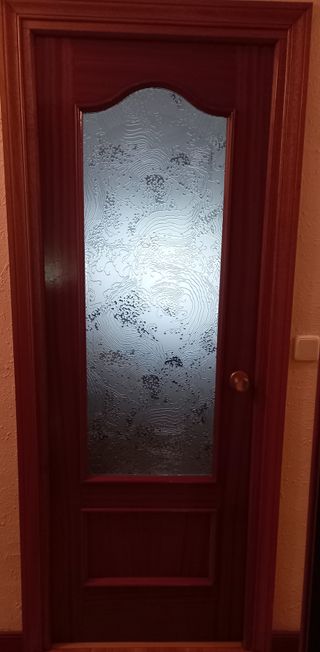 Puerta cocina cristal decorado