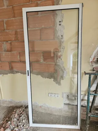 Puertas correderas aluminio exterior sin marco