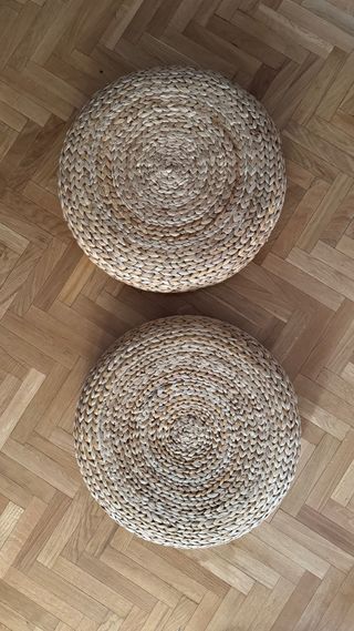 Alseda Ikea Taburete Mimbre Redondo