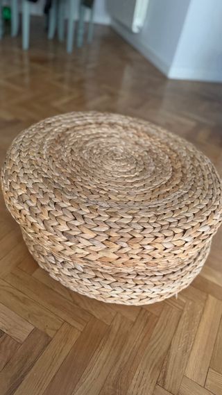 Alseda Ikea Taburete Mimbre Redondo