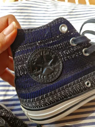 Converse All Star nere/blu Tg 39