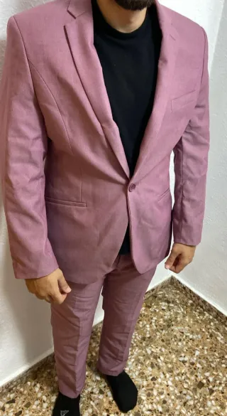 Traje de ocasión rosa