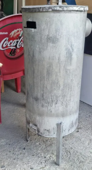Estufa leña con tubos