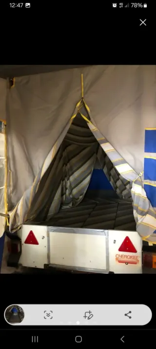 Carro tienda 2 habitaciones .