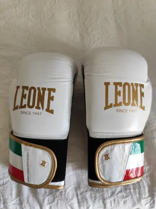 Guantes Boxeo Leone Blancos Italia Niños