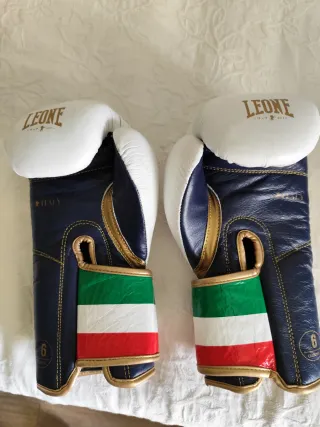Guantes Boxeo Leone Blancos Italia Niños