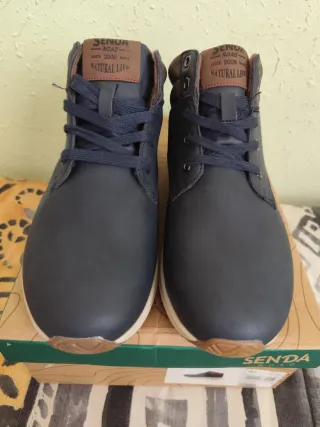 Zapatillas Senda Hombre Azul Marrón