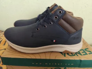 Zapatillas Senda Hombre Azul Marrón