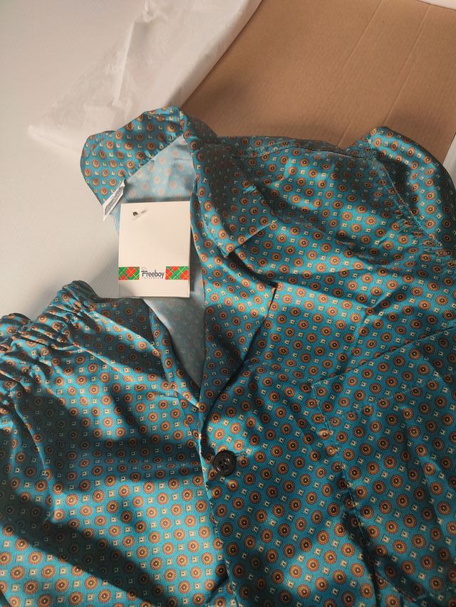 Pigiama uomo raso lusso bottoni