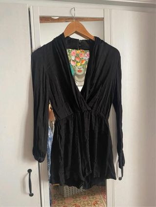 Mono negro combinado - Mango 