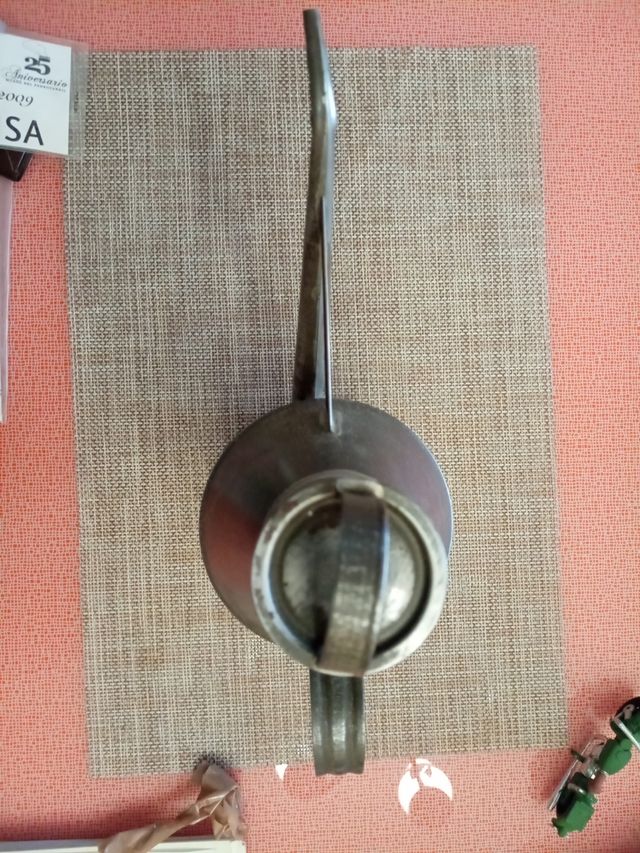 Bottiglia di olio per locomotiva a vapore antica RENFE