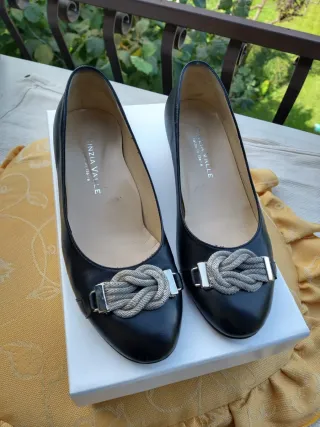 Ballerine nere Cinzia Valle Tg. 35