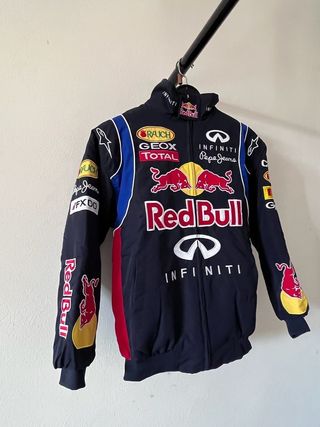 Chaqueta Retro RedBull Bomber Color Azul Vintage