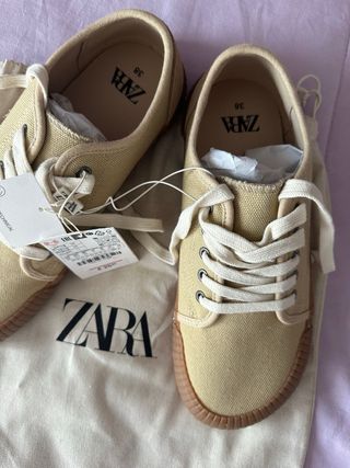 Zapatos Zara Beige/Marrón