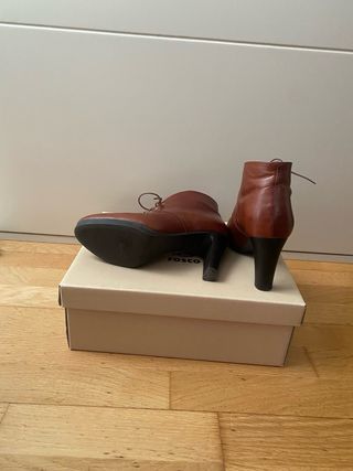 Botines tacón Fosco marrones talla 37