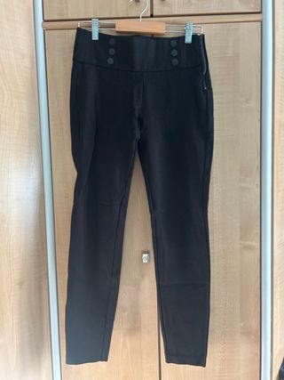 Pantalón vestir elástico negro