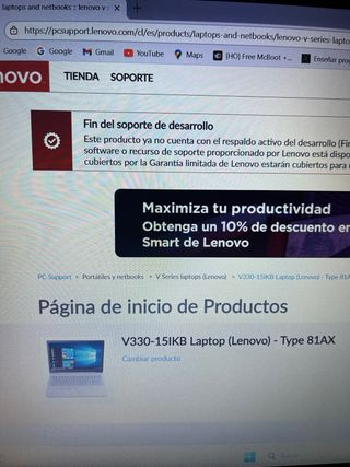 Portatil Lenovo V330 i5 8a gen