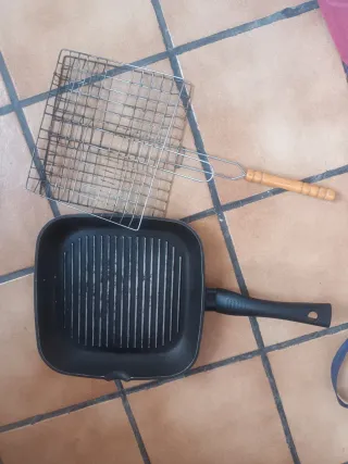 Sartén Parrilla y Rejilla Barbacoa
