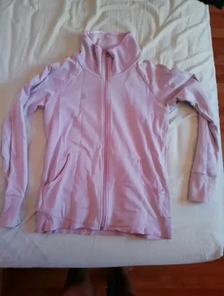 Sudadera Adidas rosa cuello alto