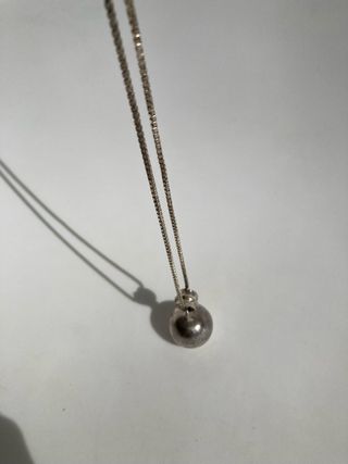 Colgante bola plata