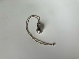 Colgante bola plata