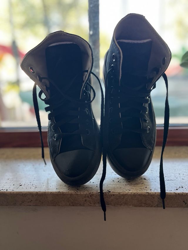 Converse All Star nere taglia 37