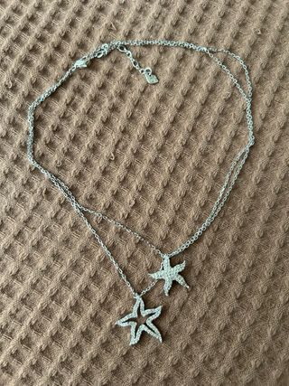 Collar Swarovski Estrellas Plata
