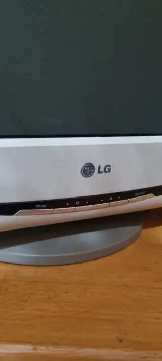 Pantalla LG Flatron Beige/Gris