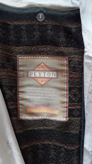 Gabardina Peyton Talla 48 Beige