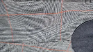 Chaqueta americana cuadros azul marino y rojo