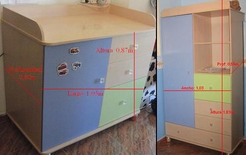 URGE VENTA pack Micuna: Armario+Cómoda+Cuna Regalo